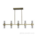 China 10 LED ALTURAS GOLD Light linear Chandeliers Factory